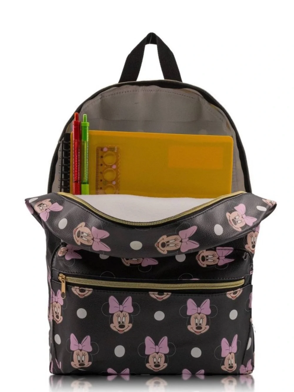 Disney Kids Minnie Mouse 16” Backpack - Black NWT